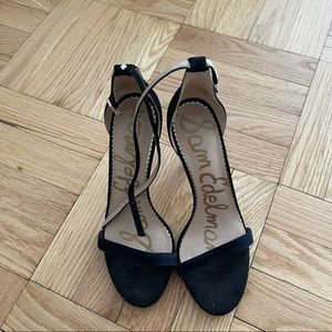 Sam Edelman strappy black sandal heels